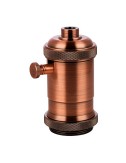 Portalámparas regulador vintage, e27, 4 a, 150 w, 250 v~ cobre 50 x 93 mm