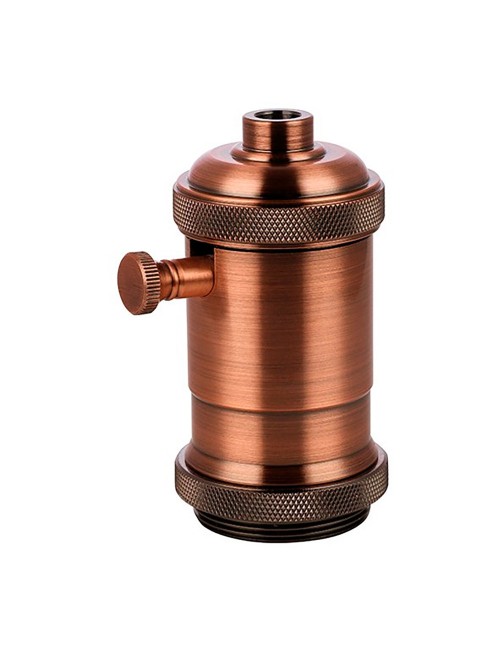 Portalámparas regulador vintage, e27, 4 a, 150 w, 250 v~ cobre 50 x 93 mm