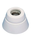 Portalámparas superficie recto interior e27 4 a 250 v~ porcelana blanco