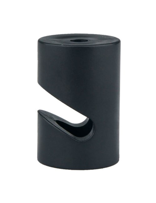 Sujetacables de plástico, cilíndrico, en v, negro, 5 uds