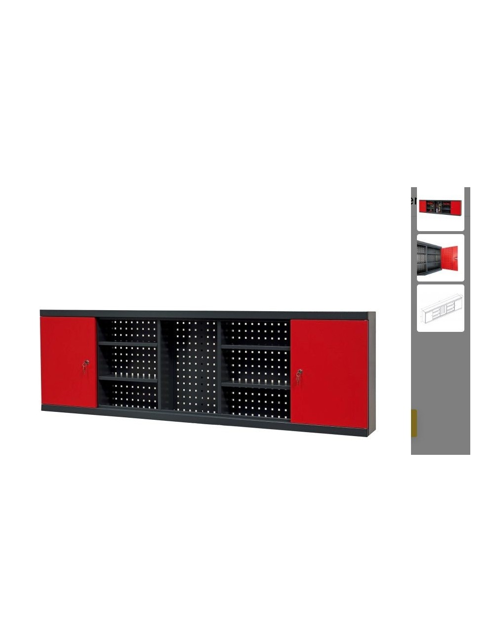 ARMARIO MURAL MODM1850 ROJO 1950MM MODM1850