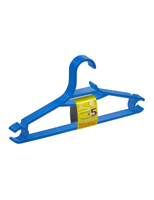 Perchas económicas azul, 5 uds