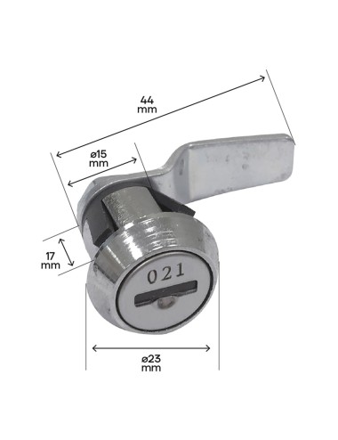 Cerradura cer0107 para buzones arregui exterior de plástico, 10 uds