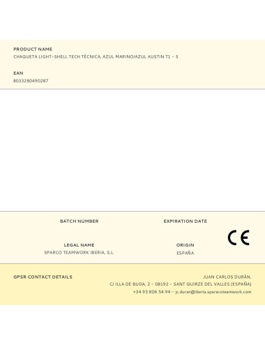 Chaqueta light-shell tech técnica, azul marino/azul, austin, t1 - s