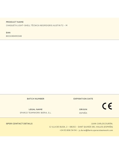 Chaqueta light-shell tech técnica, negra/gris, austin, t2 - m