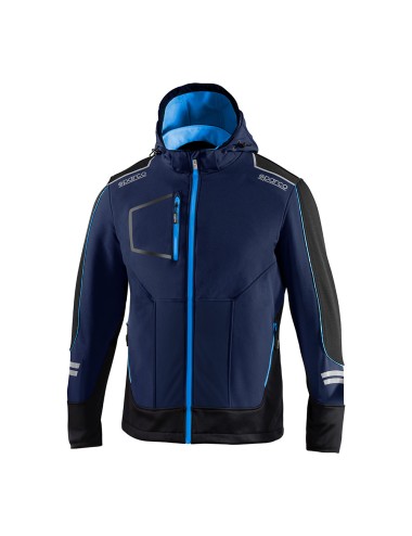 Chaqueta soft-shell tech técnica, azul marino/azul, york, t2 - m