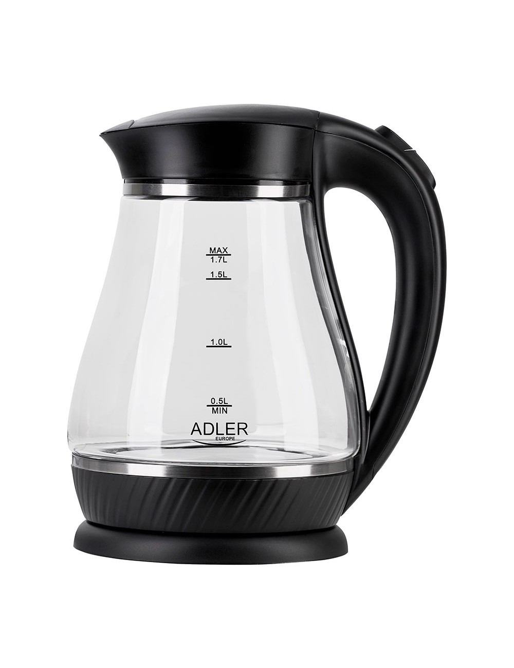 Hervidor de agua de cristal ad 1274 2200 w 1,7 l