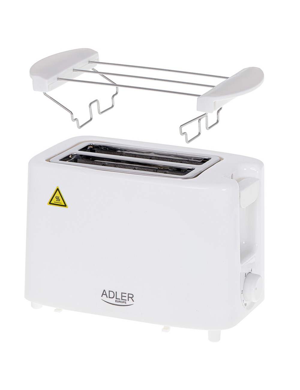 Tostadora 2 ranuras ad 3223, blanca, 900 w
