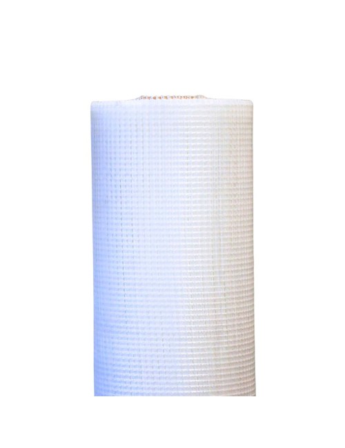 Malla revoco yeso 5 x 5 mm, blanca, 1 x 50 m