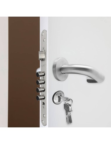 Cerradura embutir c/r cre07 50/85 mm níquel satinado