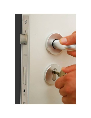 Cerradura embutir c/c cre12 50/85 mm níquel satinado