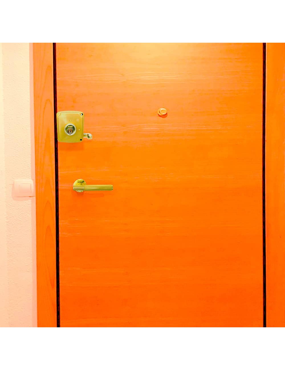 Cerradura sobreponer crs02 dcha 50 x 100 mm pintado oro