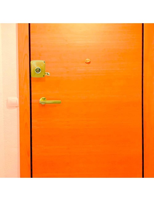 Cerradura sobreponer crs02 dcha 50 x 100 mm pintado oro