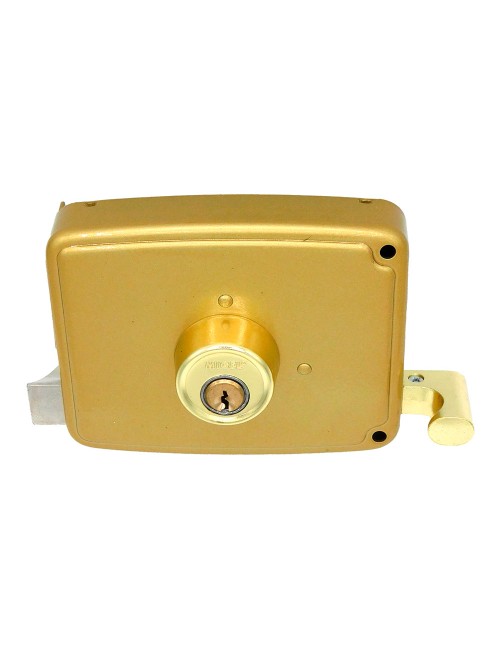Cerradura sobreponer crs02 derecha 60 x 120 mm pintado oro