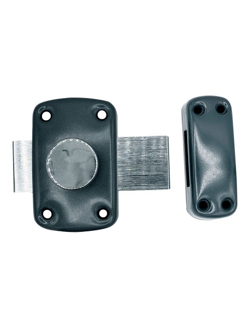 Cerrojo sobreponer ruleta crr15 pintado gris