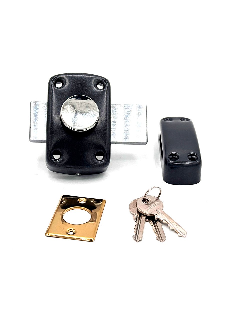 Cerrojo sobreponer ruleta crr15 pintado gris