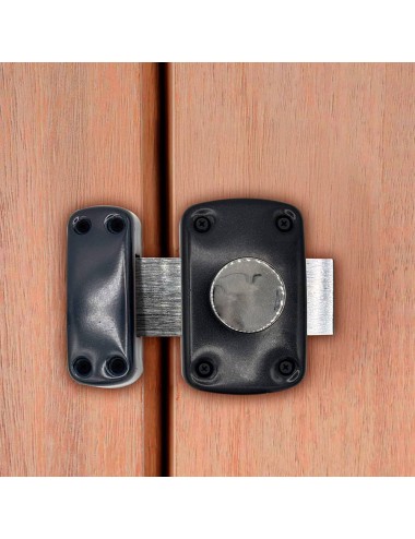 Cerrojo sobreponer ruleta crr15 pintado gris