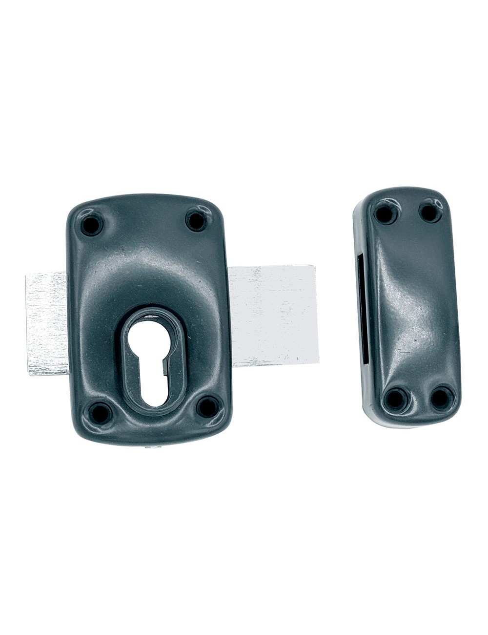 Cerrojo sobreponer sin cilindro crr16 pintado gris