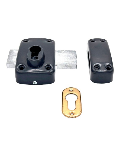 Cerrojo sobreponer sin cilindro crr16 pintado gris