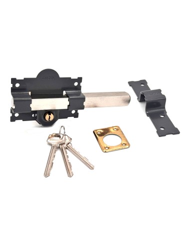 Cerrojo sobreponer crr07 105l/70 mm pintado gris