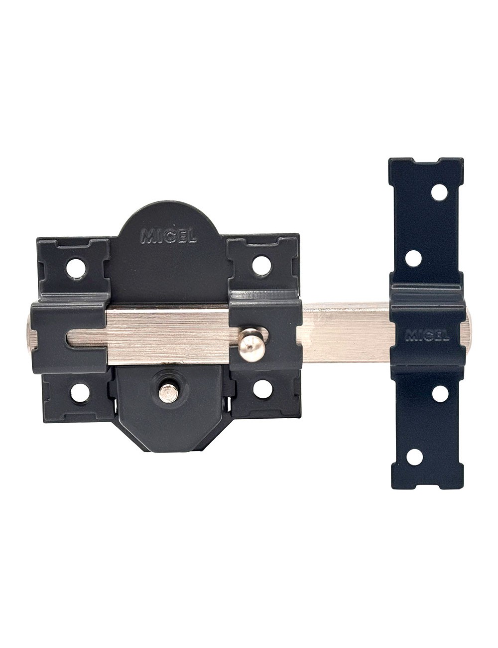 Cerrojo sobreponer crr08 86b/50 mm pintado gris llaves iguales amaestradas