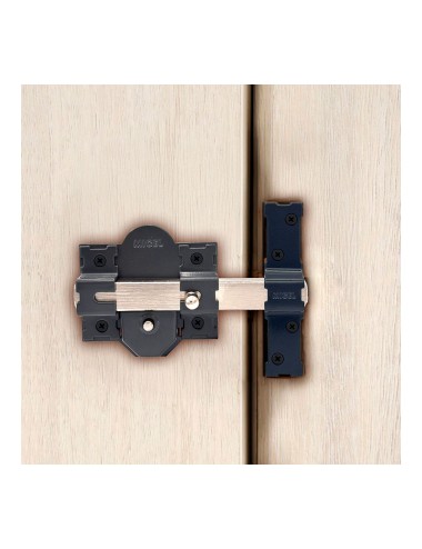 Cerrojo sobreponer crr08 86b/50 mm pintado gris llaves iguales amaestradas