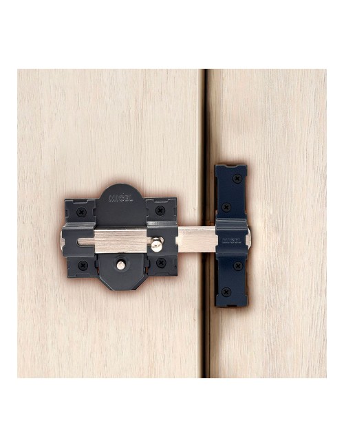 Cerrojo sobreponer crr08 86b/50 mm pintado gris llaves iguales amaestradas