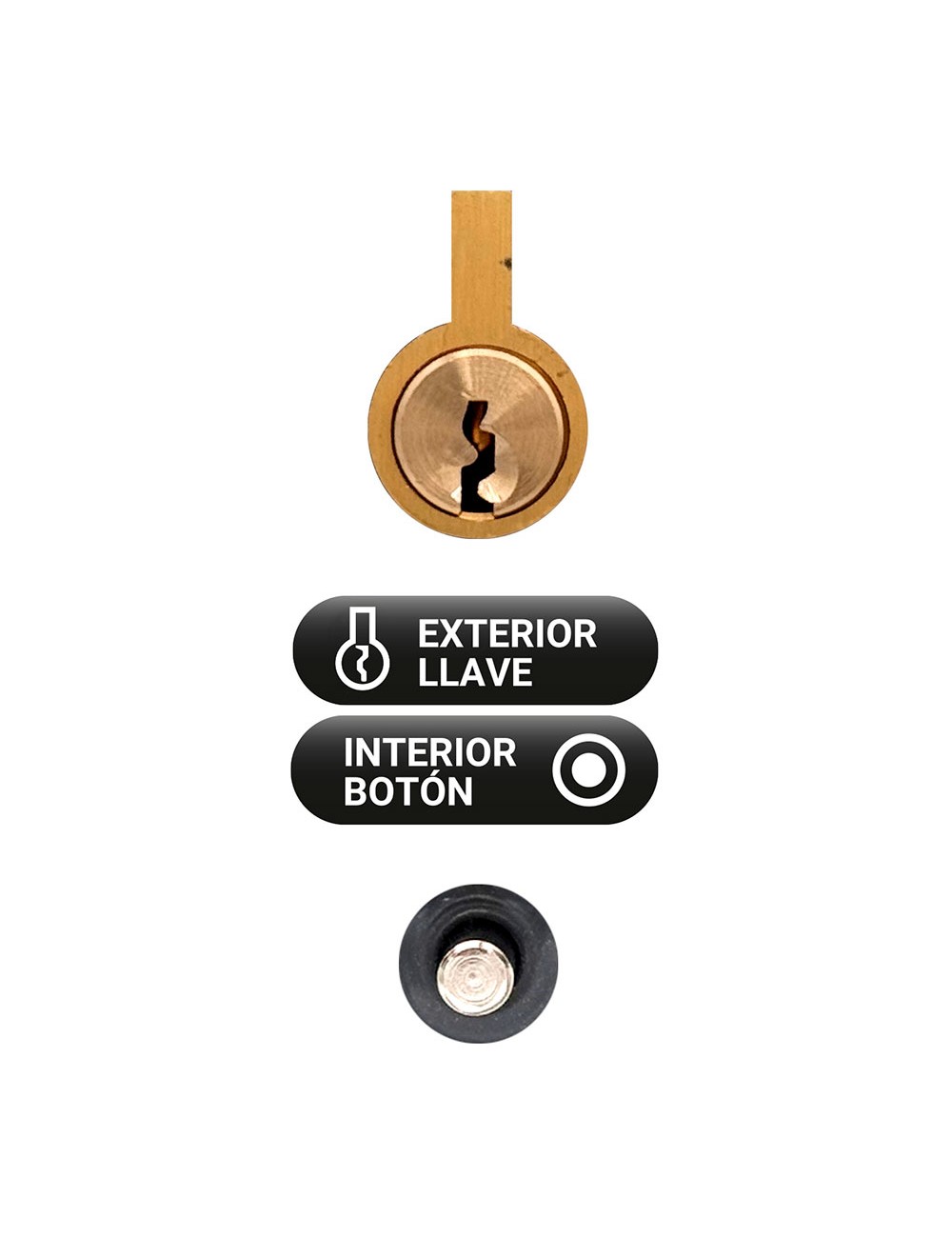 Cerrojo sobreponer crr08 86b/70 mm níquel