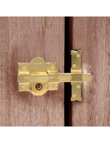 Cerrojo sobreponer crr11 86l/50 mm latón satinado