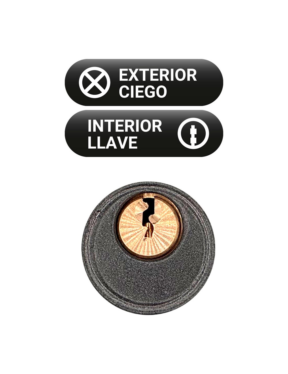 Cerrojo sobreponer crr14 86l/50 mm pintado gris