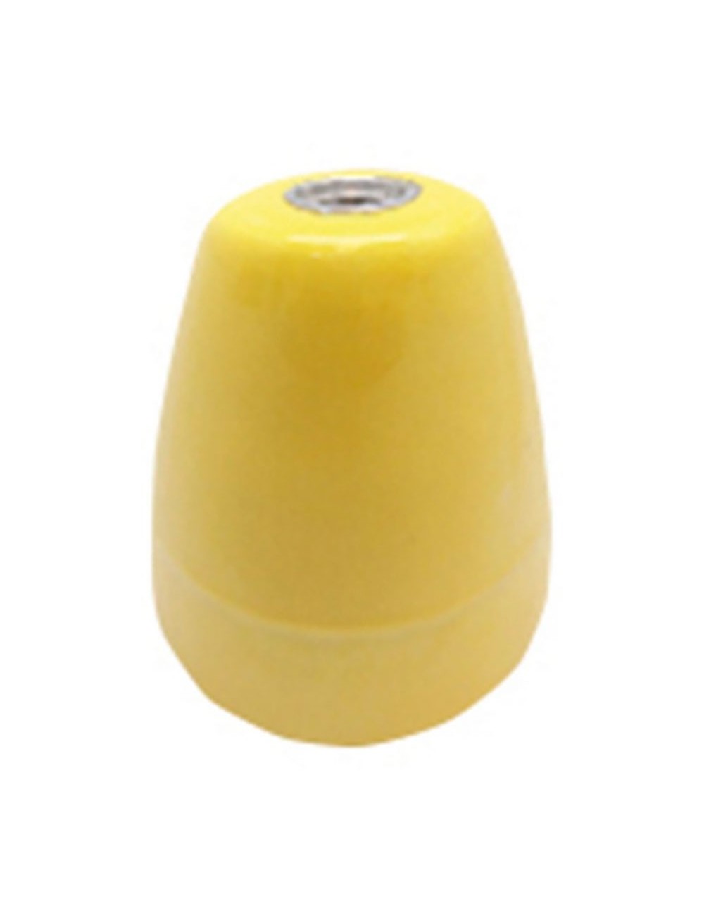 Portalámparas cerámico vintage e27 4 a 100 w 250 v~ amarillo, ø47 x 59 mm