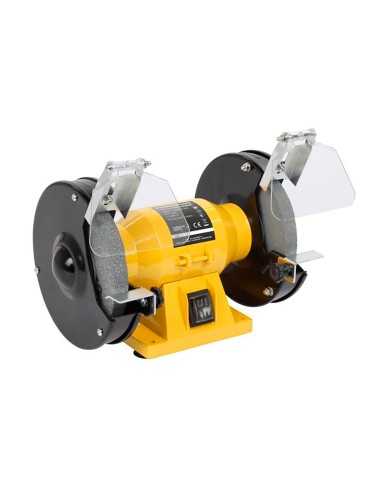 Esmeriladora de banco + 2 ruedas abrasivas de ø150 mm, 150 w