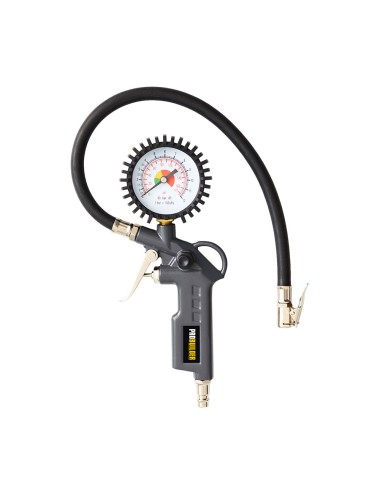 Pistola de inflado con manómetro 0-12 bar