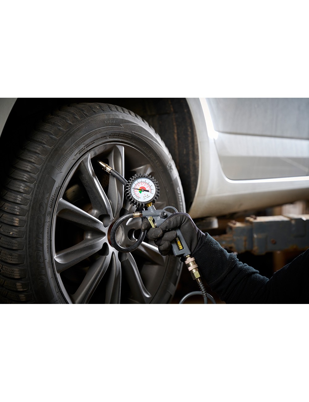 Pistola de inflado con manómetro 0-12 bar