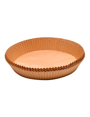 Bandeja de papel redondo para freidora de aire foodies mp, ø20 x 4,5 cm, 50 uds
