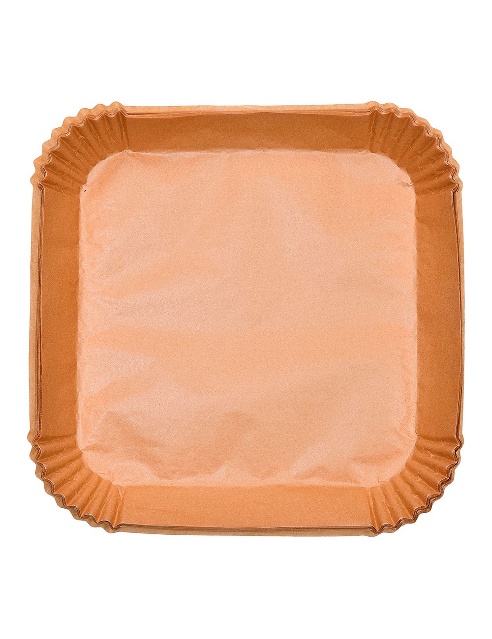 Bandeja de papel cuadrada para freidora de aire foodies mp, 26 x 26 cm, 50 uds