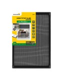 Mosquitera marco antracita extensible, malla aluminio, 75-142 x 50 cm