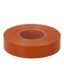 Cinta aislante eléctrica profesional pvc alta adhesión 19 mm x 33 m marrón