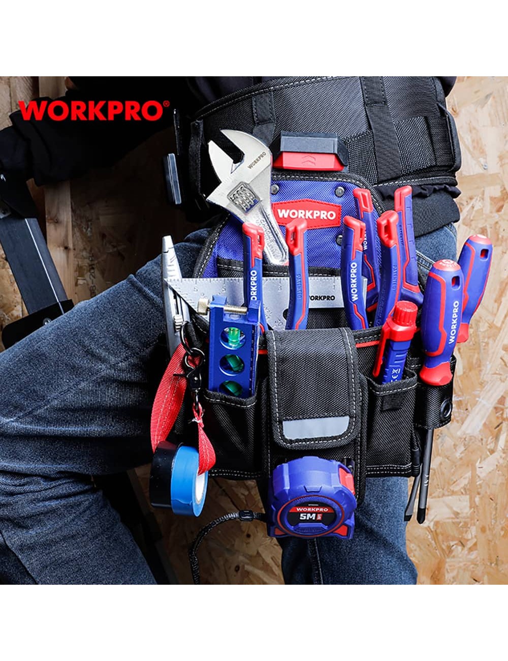 Bolsa cintura de técnico, cambio rápido, 290 x 140 x 320 mm