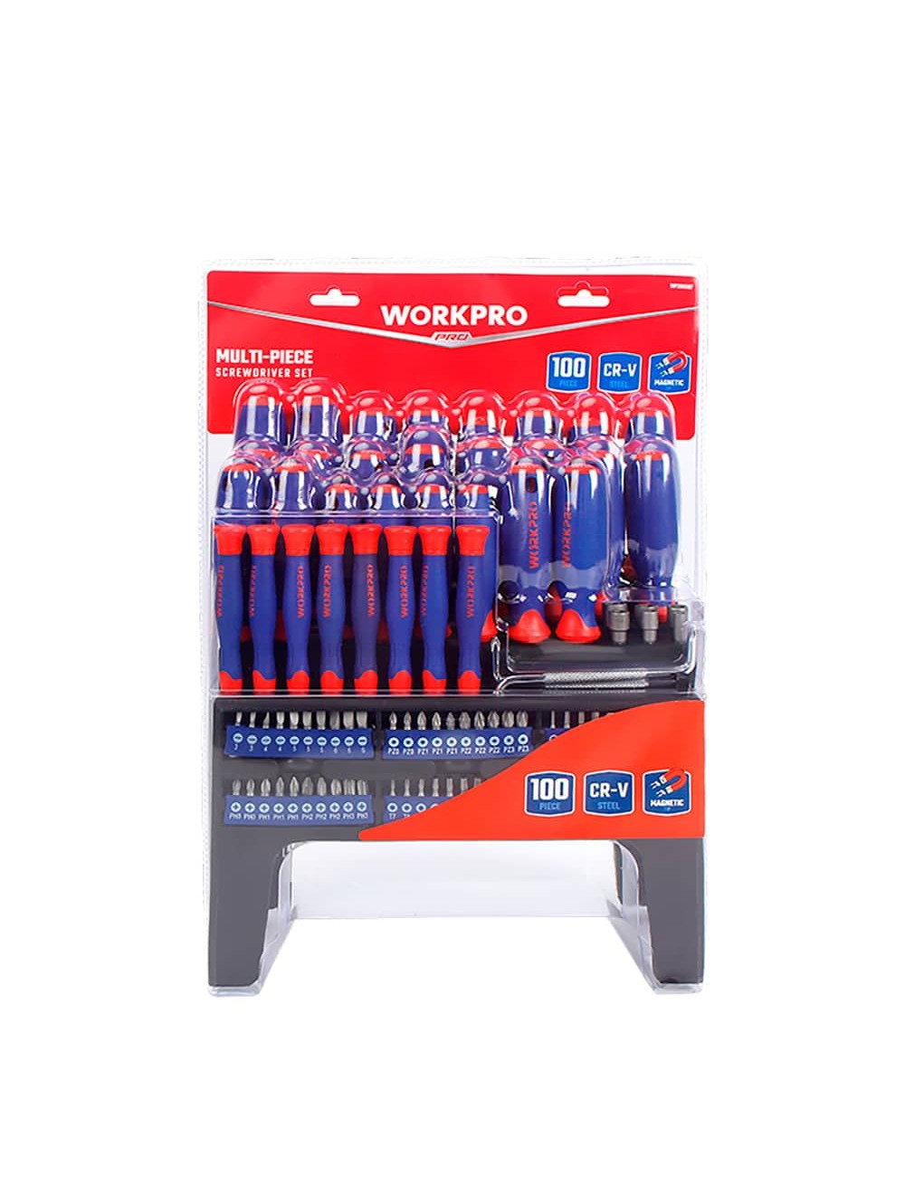 Destornilladores cr-v, juego 100 piezas