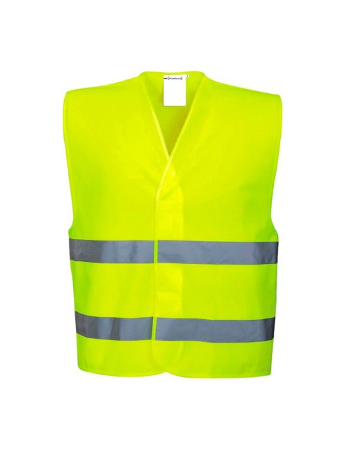 Chaleco de alta visibilidad amarillo fluor talla l