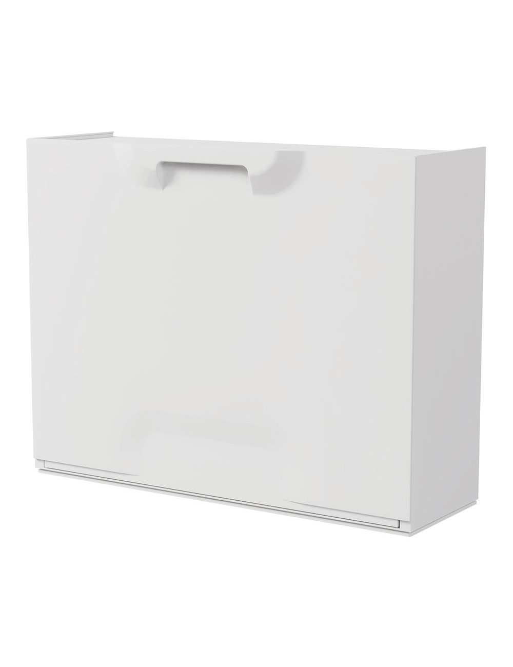 Zapatero apilable de polipropileno blanco 51 x 17,3 x 40,1 cm