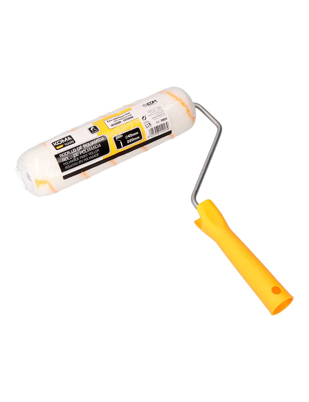 Rodillo poliamida antigoteo para superficies lisas ø45 x 220 mm