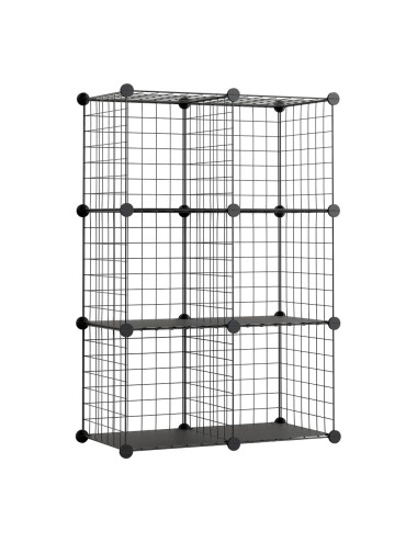 Estantería modular metálica titan c6 negro