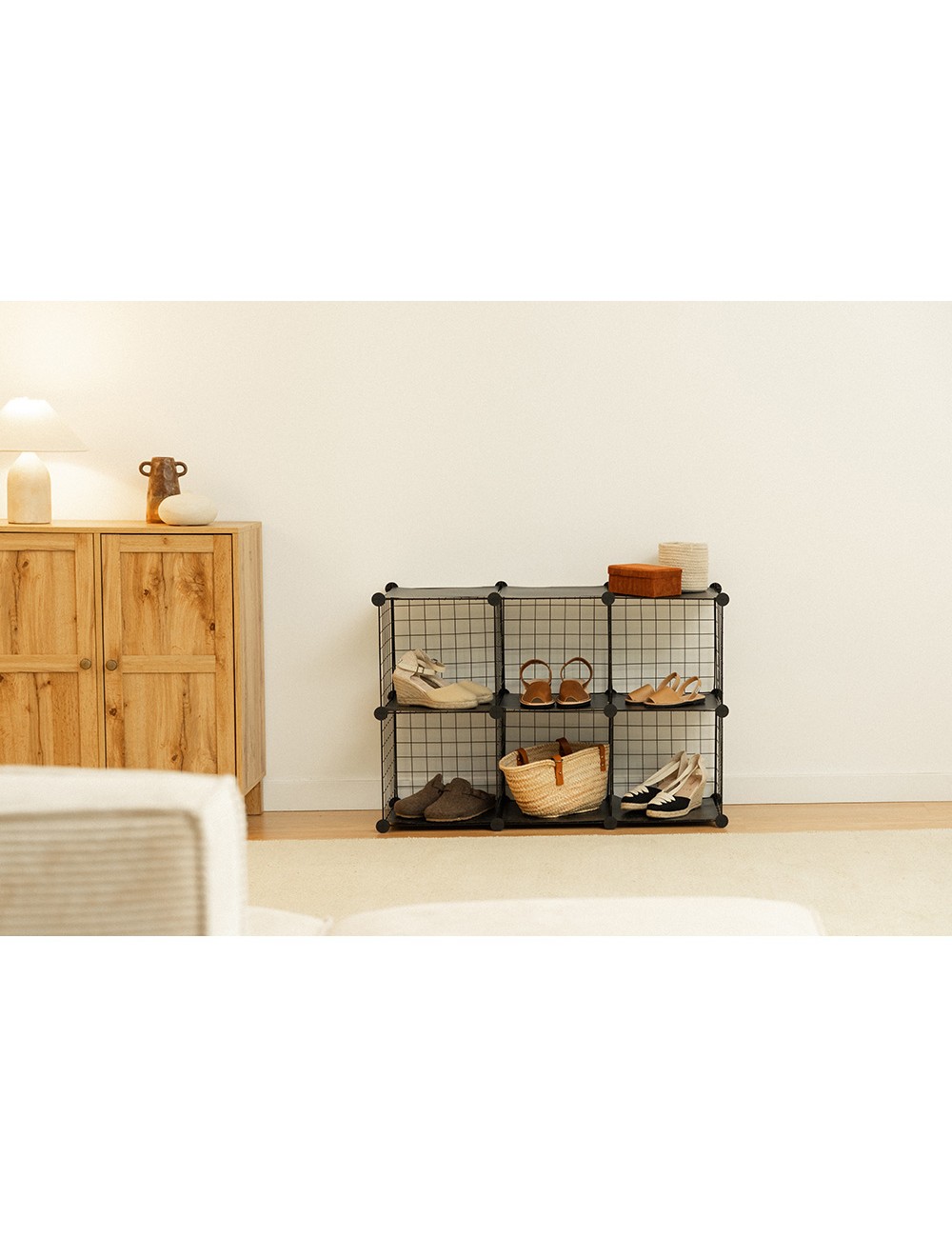 Estantería modular metálica titan c6 negro