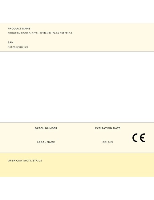 Programador digital semanal para exterior