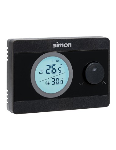 Termostato digital on/off, negro