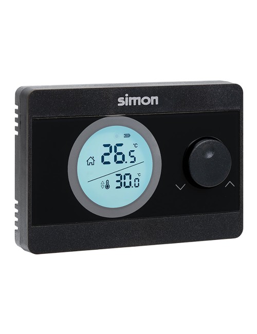 Termostato digital on/off, negro