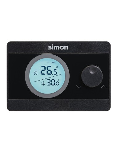 Termostato digital on/off, negro