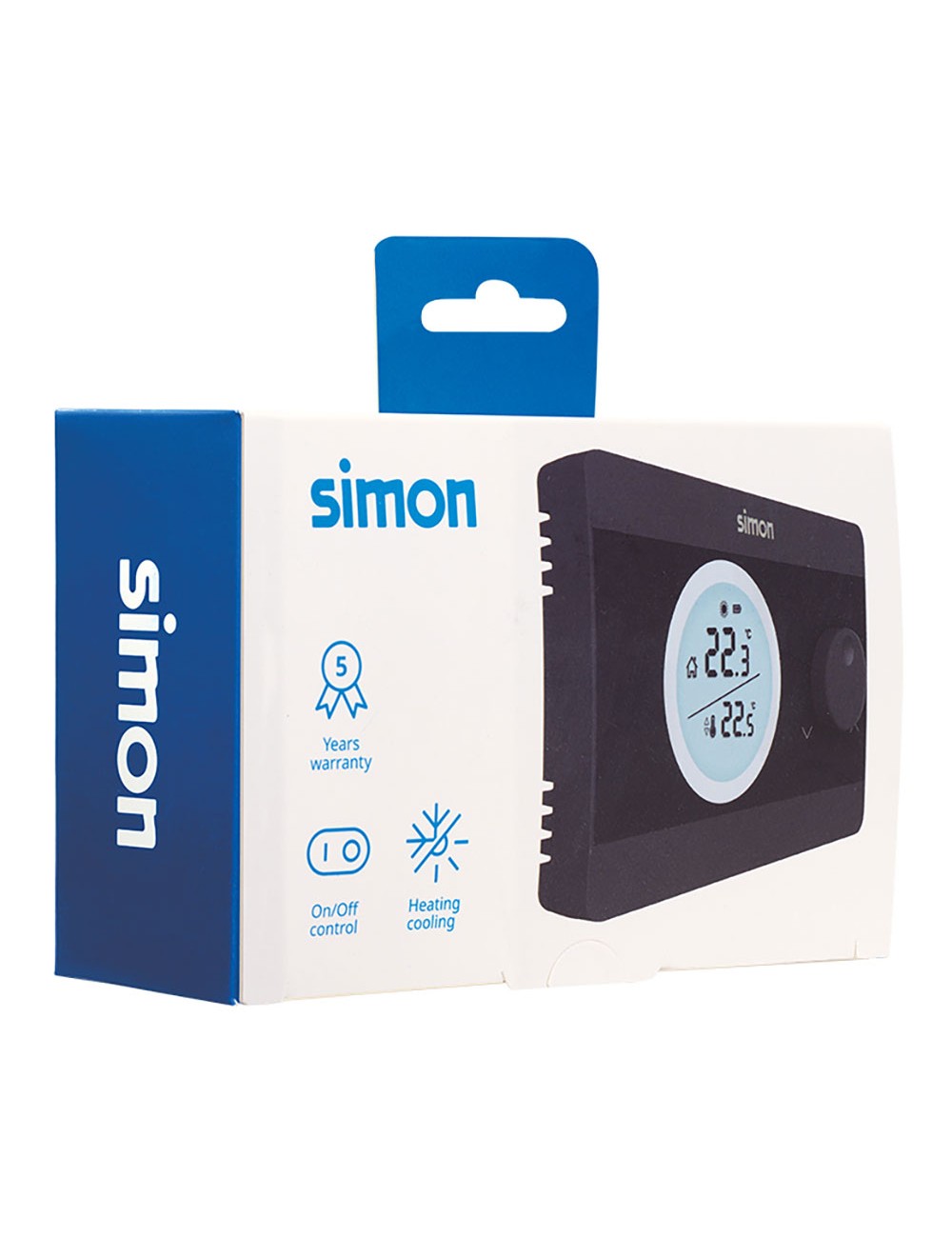 Termostato digital on/off, negro